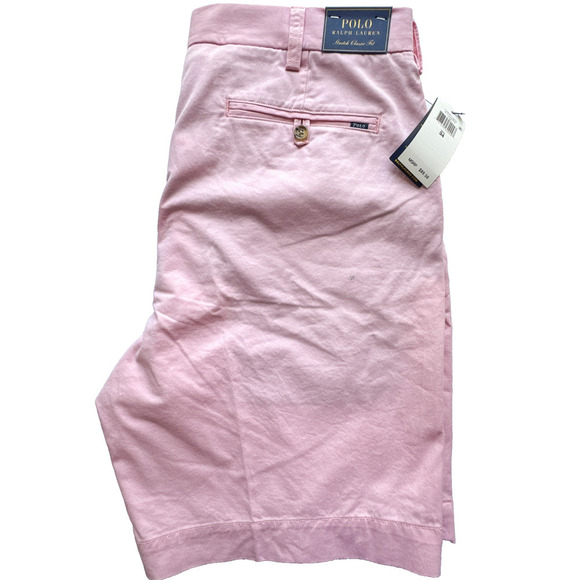 Polo Ralph Lauren Stretch Classic Fit Pink Chino Shorts Men’s Size 34 NWT - Picture 4 of 10